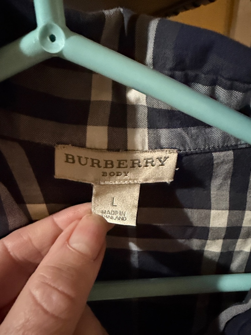 Women’s Burberry Long Sleeve Plaid Shirt - Picture 3 of 6